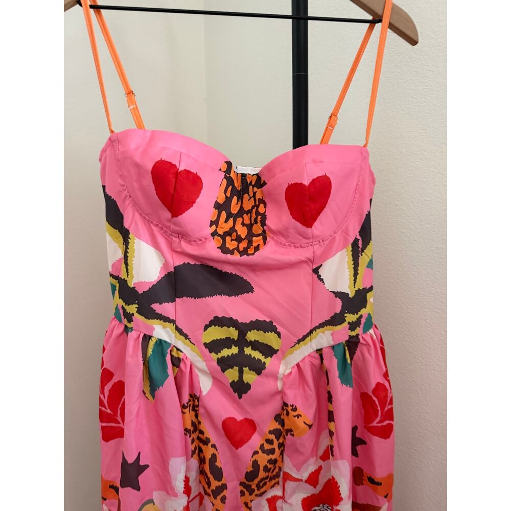 New TikTok viral nice to meet you pink leopard floral dress sz 3XL - Picture 3 of 5